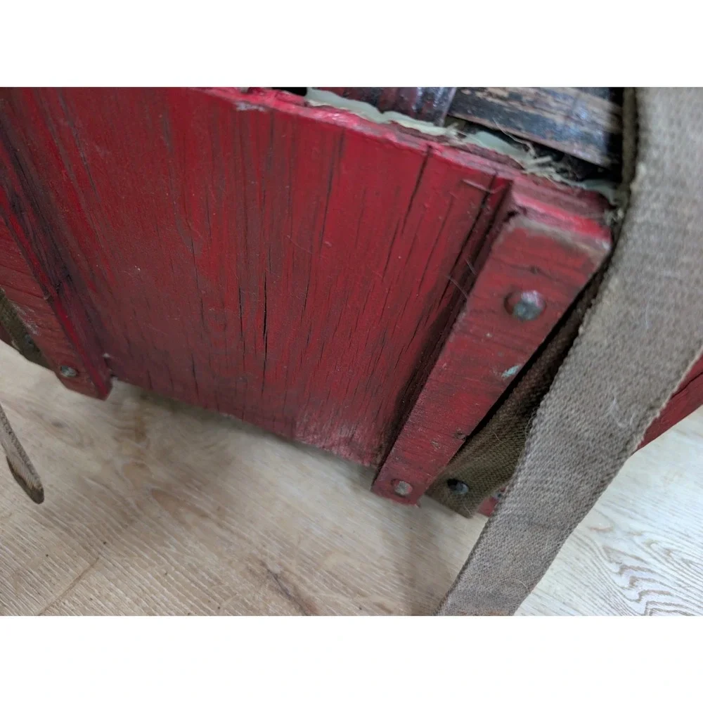 Vintage Early 20th C Adirondack Splint Trapper Pack Backpack Basket Primitive